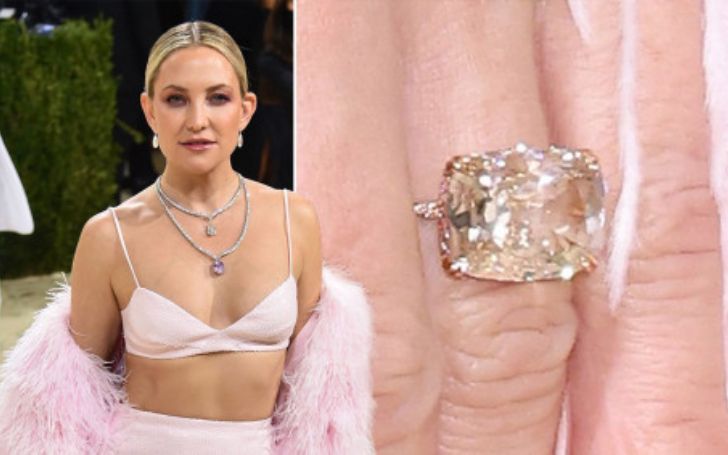 Newly Engaged Kate Hudson Shows Off Engagement Ring at Met Gala 2021